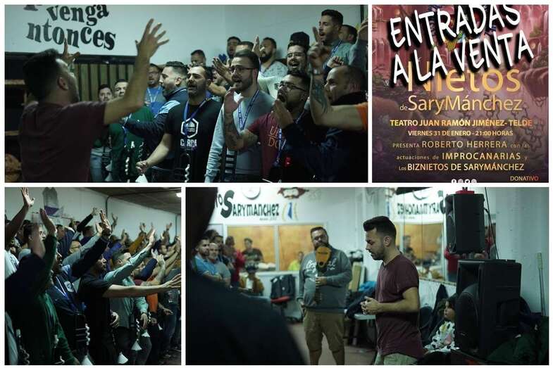 Ensayo del grupo teldense (Foto TA)